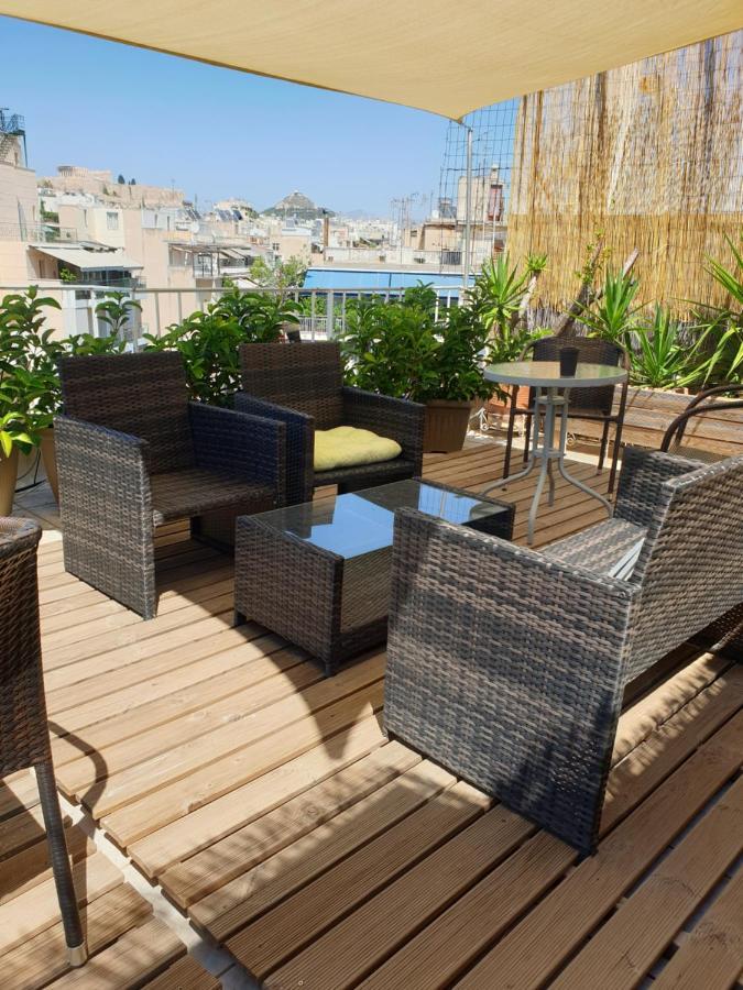 Apartmán Renovated Studio With Roof Garden Access, 15 M Walk To Acropolis Atény Exteriér fotografie