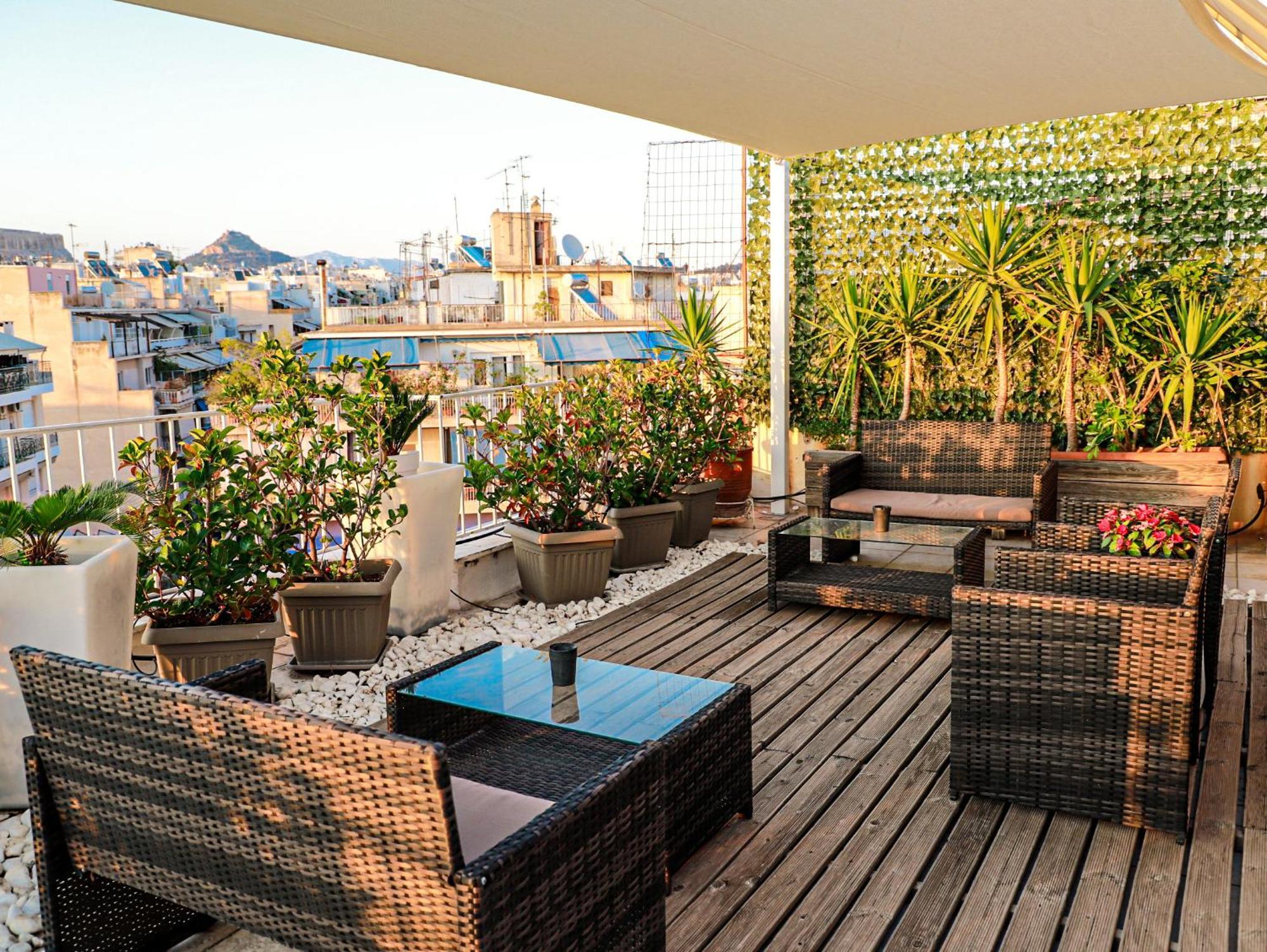 Apartmán Renovated Studio With Roof Garden Access, 15 M Walk To Acropolis Atény Exteriér fotografie